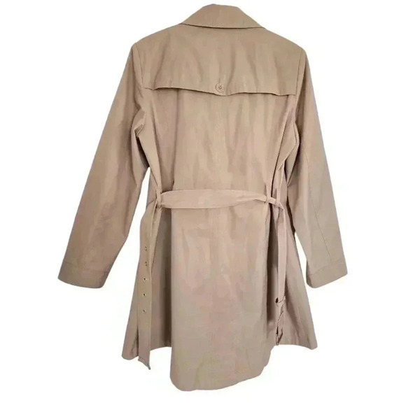 Tommy Hilfiger Women's Trench Jacket Coats, Color: Tan brown, Size Large - Picture 6 of 9